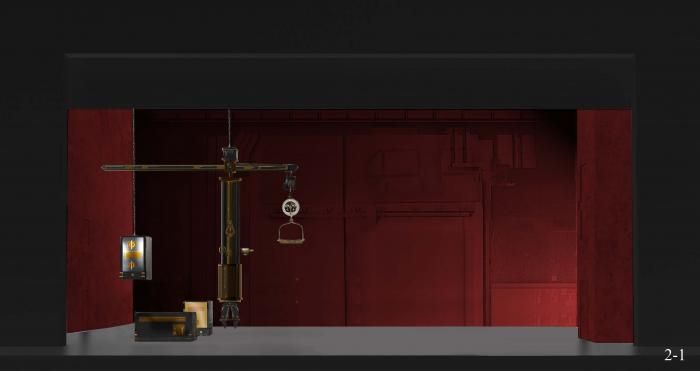 Maquette digitale per Lolita, regia L. Ronconi, 2001