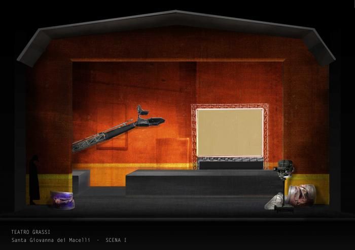 Maquette digitale per Lolita regia di L. Ronconi, 2001