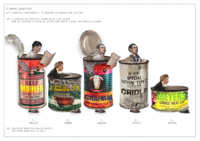 Grafiche digitali per Lolita regia di Ronconi 2001