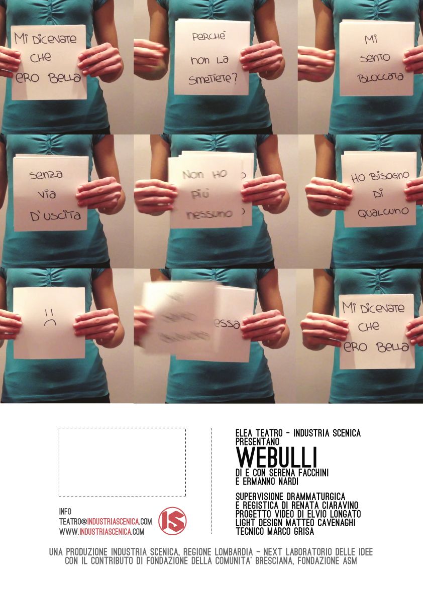 WEBulli, regia di Serena Facchini, Ermanno Nardi, supervisione registica Renata Ciaravino, (2014) - manifesto