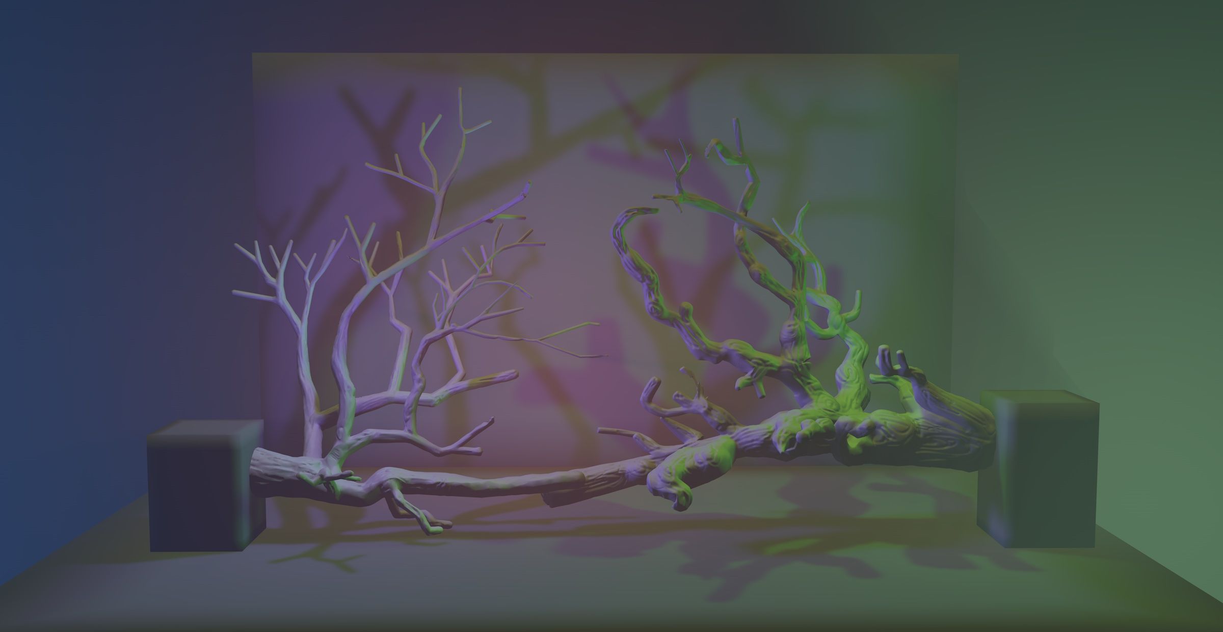 Maquette digitale per ambiente VR di Romeo e Giulietta scenografia originaria di M.Palli