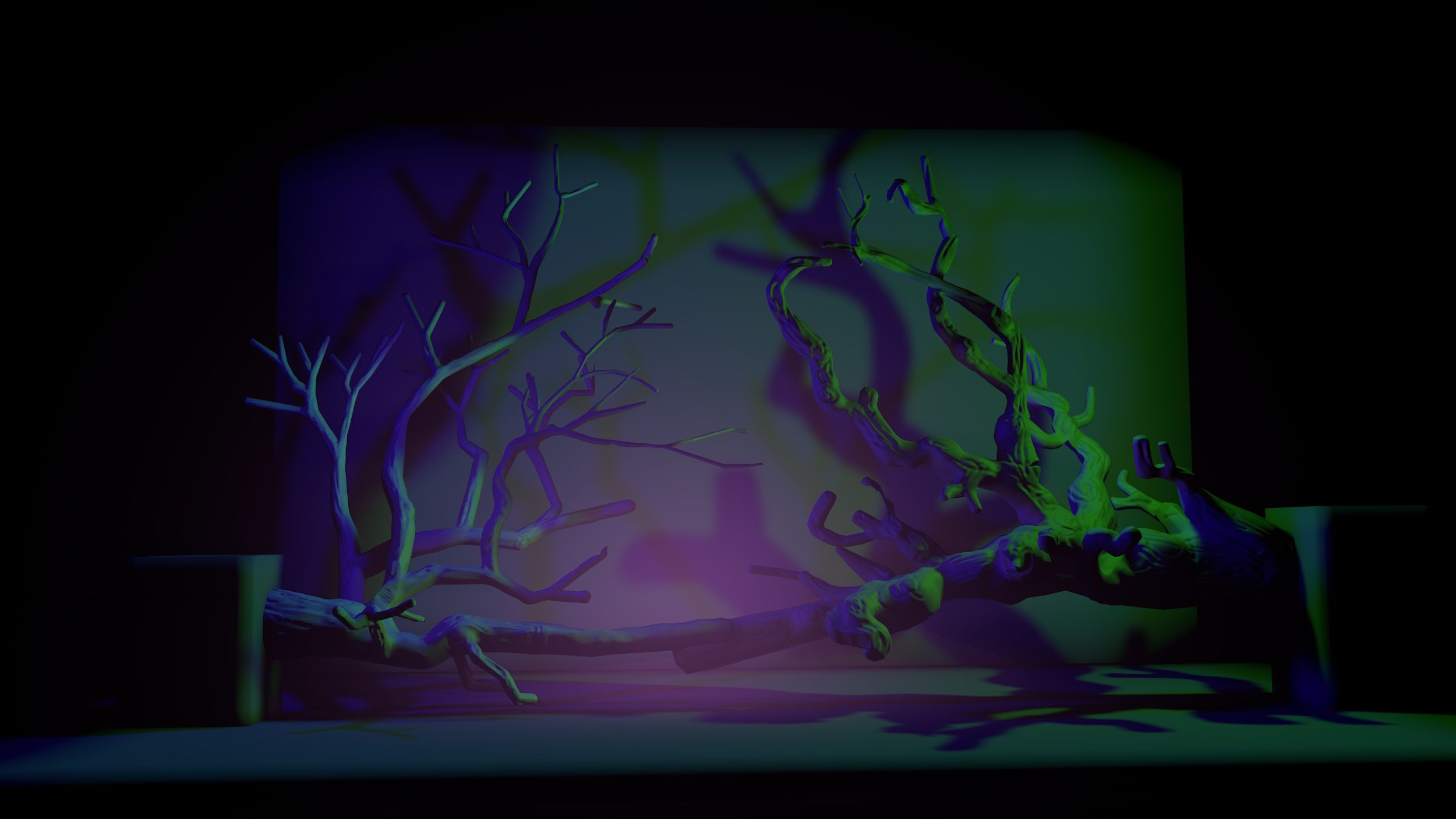 Maquette digitale per ambiente VR di Romeo e Giulietta scenografia originaria di M.Palli