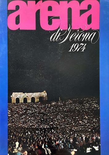 Programma di sala di Aida, Arena di Verona, 1974