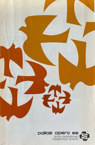 Programma di sala dell’opera Macbeth, Dallas Civic Opera, 1966