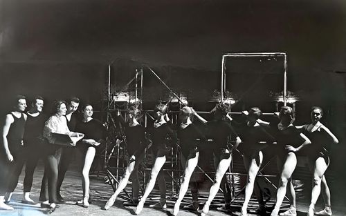 Foto delle prove del balletto Prove di scena, 13 maggio 1958