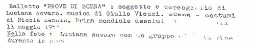 Foto delle prove del balletto Prove di scena, 13 maggio 1958