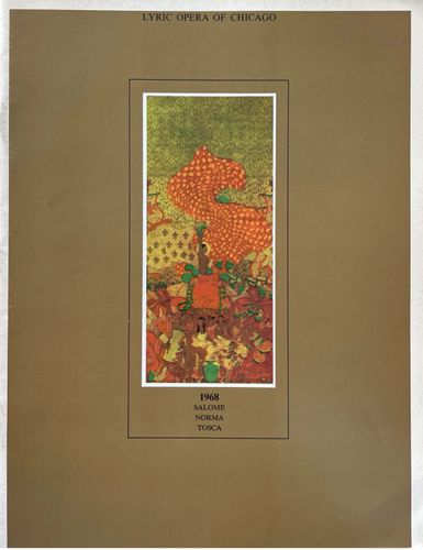 Programma di sala dell’opera Norma, Lyric Opera of Chicago, 1968
