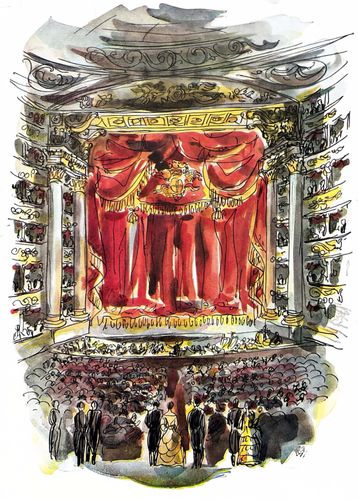 Programma di sala di  Scene di balletto, Mavra e La Sagra della primavera, Teatro alla Scala, 1954-55