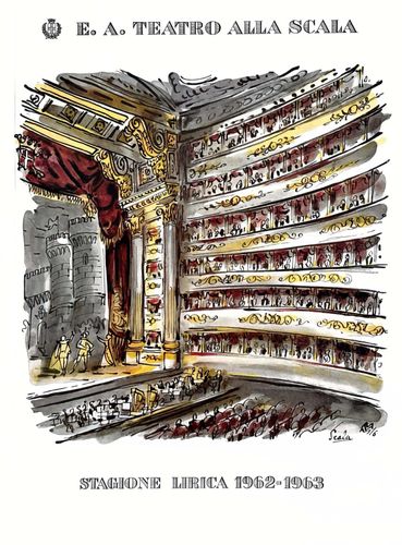 Programma di sala della serata Primo Spettacolo di balletti con Il Figluol prodigo, L’amore stregone e Dafni e Cloe, Teatro alla Scala, 21 dicembre 1962