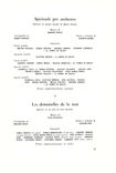 Programma di sala della serata Spettacolo di balletti con Spirituals per orchestra, Les demoiselles de la nuit e Il buffone, Teatro alla Scala, 14 dicembre 1963